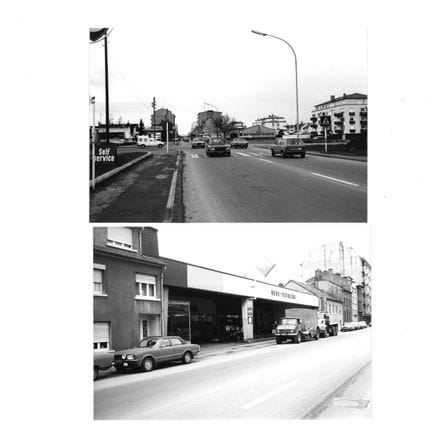 GARAGE. Raccolta di 4 fotografie del Garage Nuss A