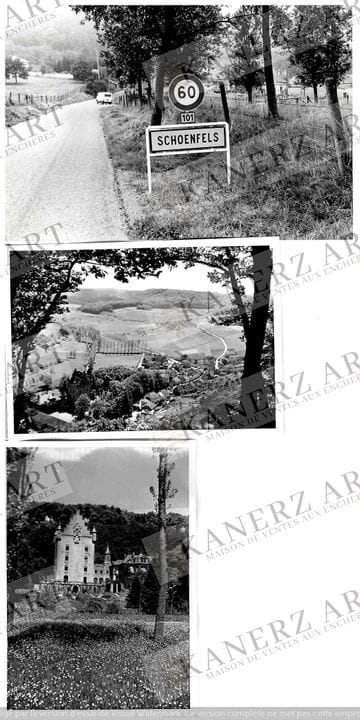 SCHONFELS.  Ensemble de 4 photos du village de SCH