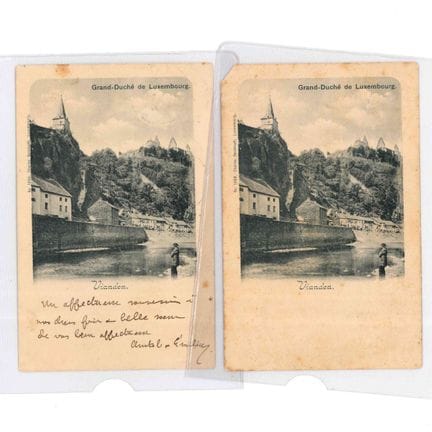 VIANDEN. 4 cartes de Vianden et alentours , Union 