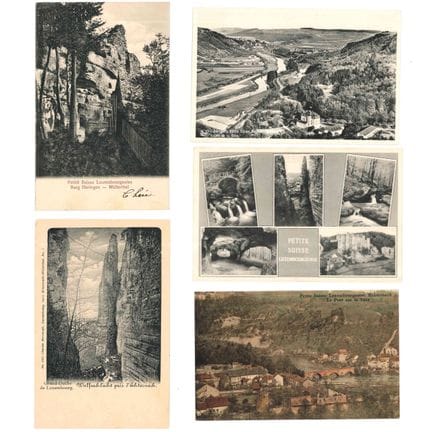 ECHTERNACH. Raccolta di cartoline:
1) Il ponte sul