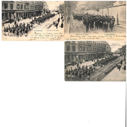 MILITARIA. 3 cartoline del ritorno a casa della tr