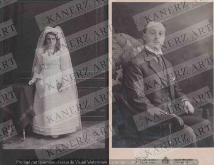 GRIESER. Ensemble de portraits photographiques au 