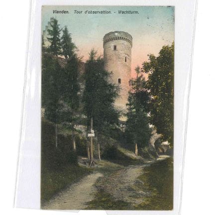 VIANDEN.  4 cartes de Vianden , vue et tour d'obse