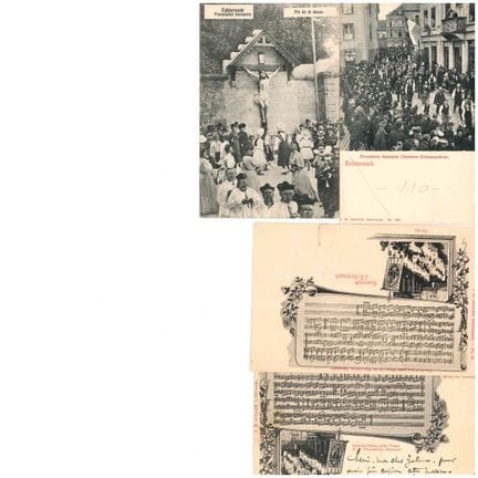 ECHTERNACH.set di 12 cartoline della processione d