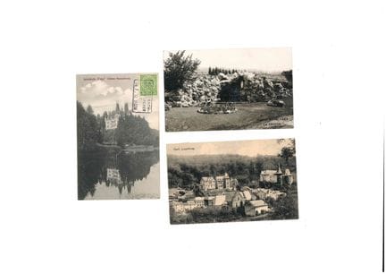 GDL. 3 cartoline di Clerf, Larochette e La Fratte 