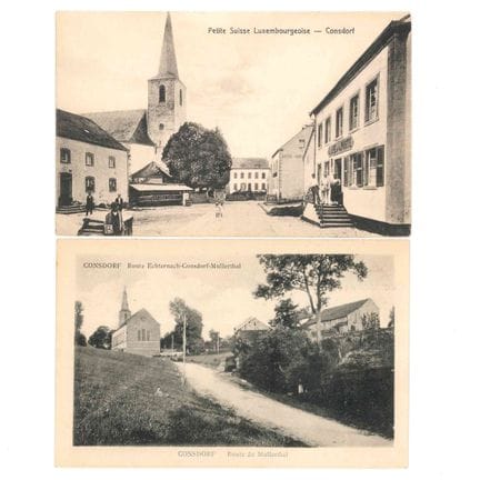 CONSDORF. Cartolina della strada principale, J R W