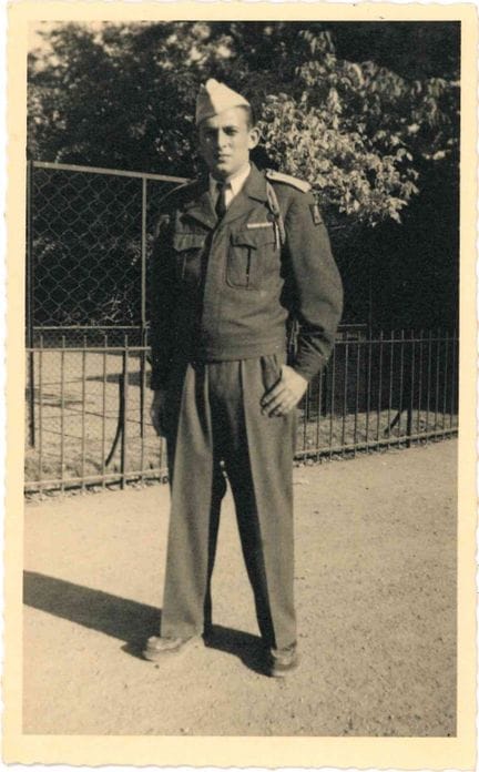 MILITARE. Fotografia di un giovane coscritto nell'