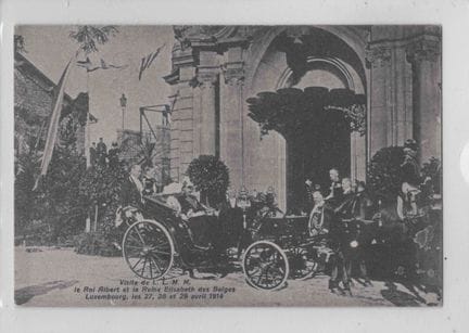 EVENTO. Cartolina della visita del Re dei Belgi ne