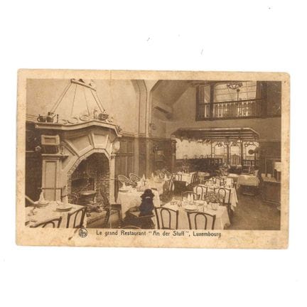 VDL. Carte postale du Grand Restaurant "An der Stu