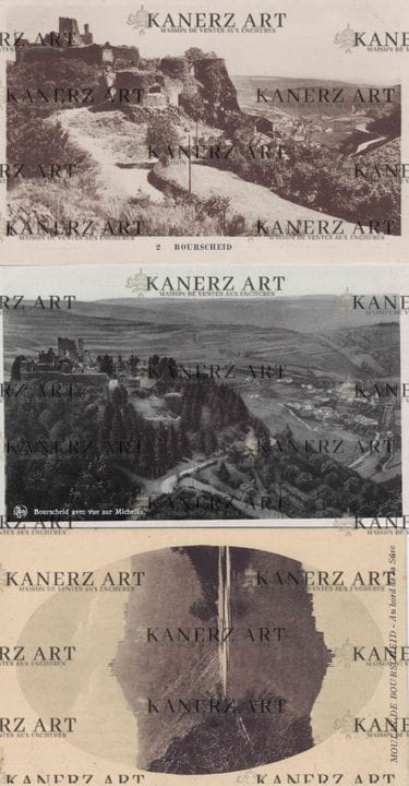 BOURSCHEID. Tre cartoline del paese: 1) Edizione C