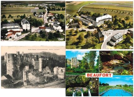 BEAUFORT. Riunione di 8 mappe semi-moderne del vil