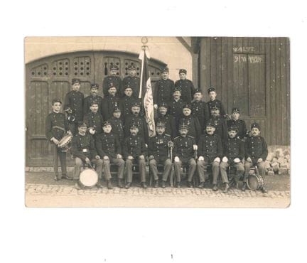WILTZ. Carte-Photo de la fanfare de la ville prise