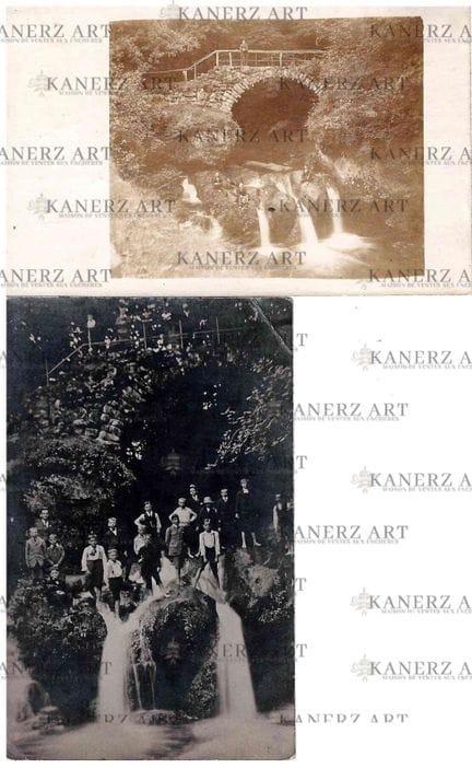 MULLERTHAL . 2 cartes photo du Schiessentümpel, ca