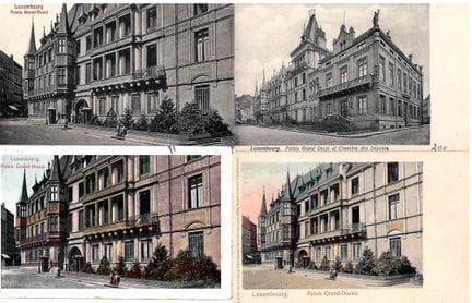 VDL. Riunione di 4 cartoline del Palais, edizione 