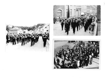 WILTZ. Réunion de 3 cartes-photos de la fanfare de