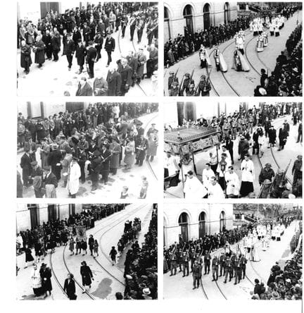 VDL. Raccolta di 22 fotografie di una processione 