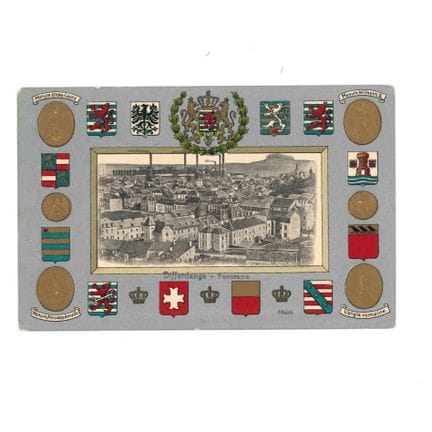 DIFFERDANGE. Cartolina postale raffigurante un pan