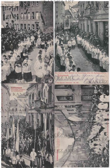 ECHTERNACH: 1. corteo danzante/Clergé, J.M. Bellwa