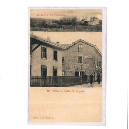CRUCHTEN. Cartolina con due immagini: “Souvenir de
