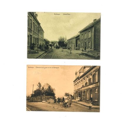 RODANGE. Réunion de 2 cartes postales, la Grand'Ru