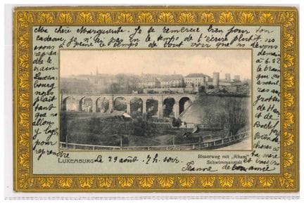 VDL. Cartolina postale “Bisserweg con il bagno Rha