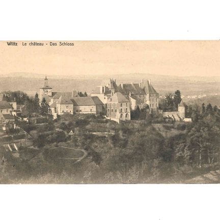 WILTZ.  Carte du Château en 1920 , par Houstraas