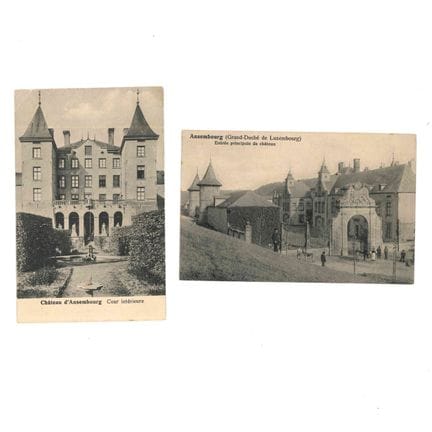 ANSEMBOURG. 2 cartine del Castello di Ansembourg