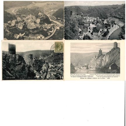 ESCH-SUR-SURE. 1 cartolina fotografica e 8 cartoli
