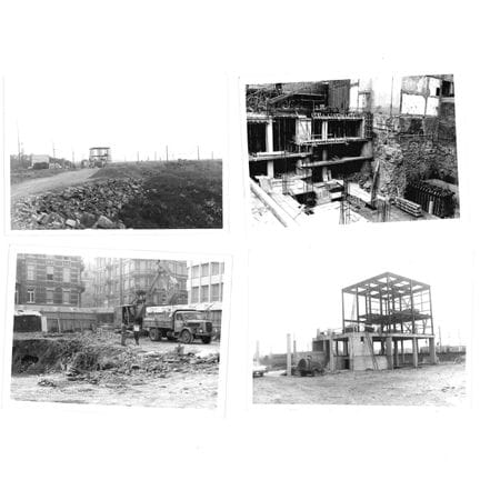 CONSTRUCTION. Réunion de 50 photographies de trava