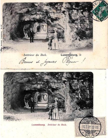 VDL. Riunione di 2 cartoline dell'interno del Bock
