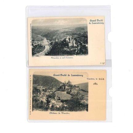 VIANDEN. Réunion de 6 cartes postales par le photo