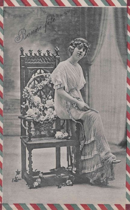 FANTAISIE. Carte postale fantaisie de "Bonne fête"