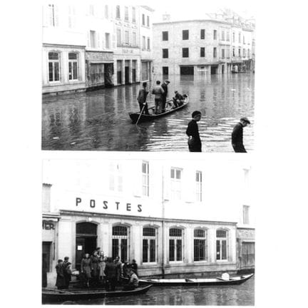 VDL. Raccolta di 15 fotografie di inondazioni nel 