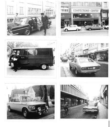VDL. Réunion de 34 photographies de belles voiture
