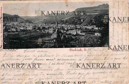 DIEKIRCH. Cartolina postale del panorama della cit