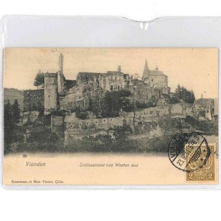 VIANDEN.  1 cartes du Château de Vianden vers 1910
