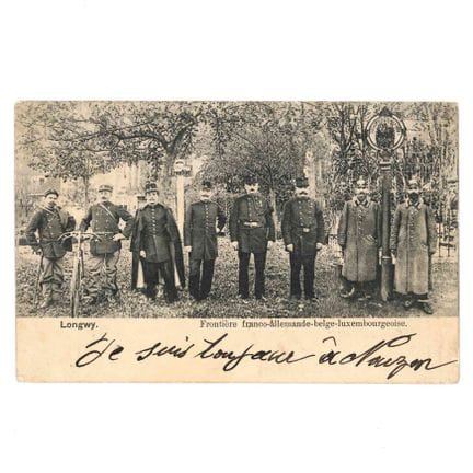 MILITARIA. Cartolina postale del confine franco-te