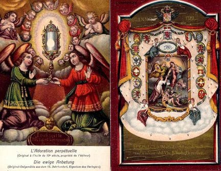 RELIGIOSA. Riunione di 2 cartoline, edizione Jean 