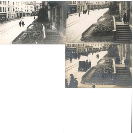 GUERRA I. 3 cartoline fotografiche della seduta de