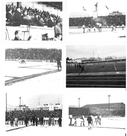 SPORT. Raccolta di 38 fotografie di una partita di