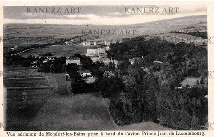 MONDORF.  Vue aérienne de Mondorf-les-Bains prise 
