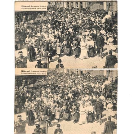 ECHTERNACH. Set di 15 cartoline della processione 