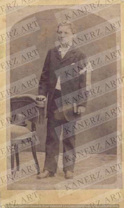 BRANDEBOURG Père.  Photographie d'un homme, format