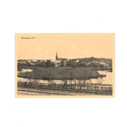 BOEVANGE. Una cartina con la veduta del paese