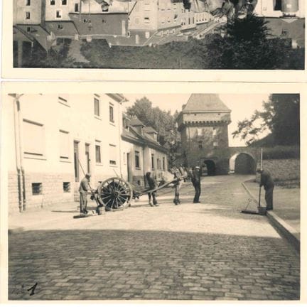 PFAFFENTHAL. Riunione di 2 fotografie di lavori st