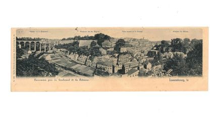 VDL. Cartolina panoramica divisa in due parti: pan