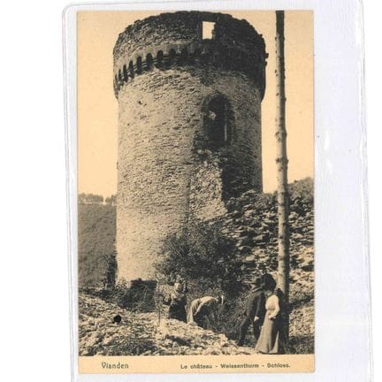 VIANDEN.  6 cartes du chateau de Vianden vers 1910