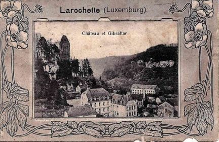 LAROCHETTE. Cartolina di un panorama di Larochette