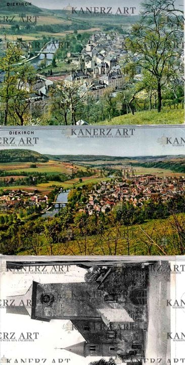 DIEKIRCH. Collezione di cartoline:
1) Panorama, Ja