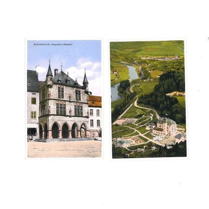 ECHTERNACH. Set di due cartoline a colori